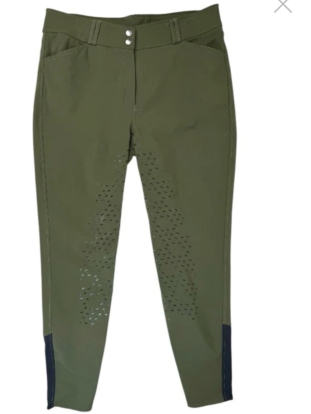 NWT Dover Saddlery Green Horseback Riding Breeches Pant Equestrian Full Seat 32